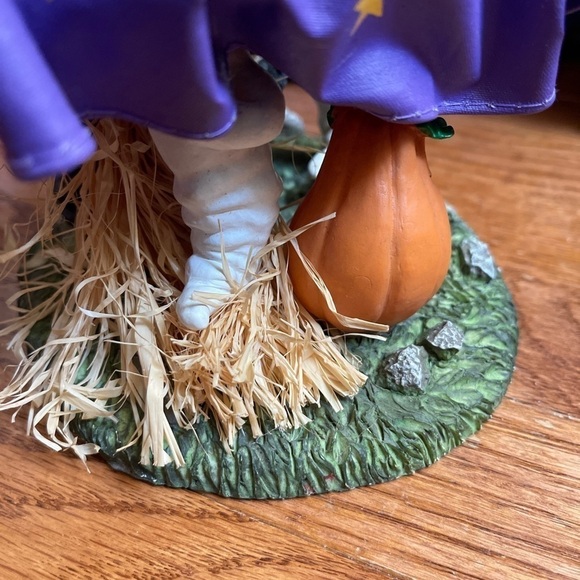 Vintage Halloween 13” Witch Scarecrow Figurine Fabric Mache Decoration Ghost - Picture 11 of 11